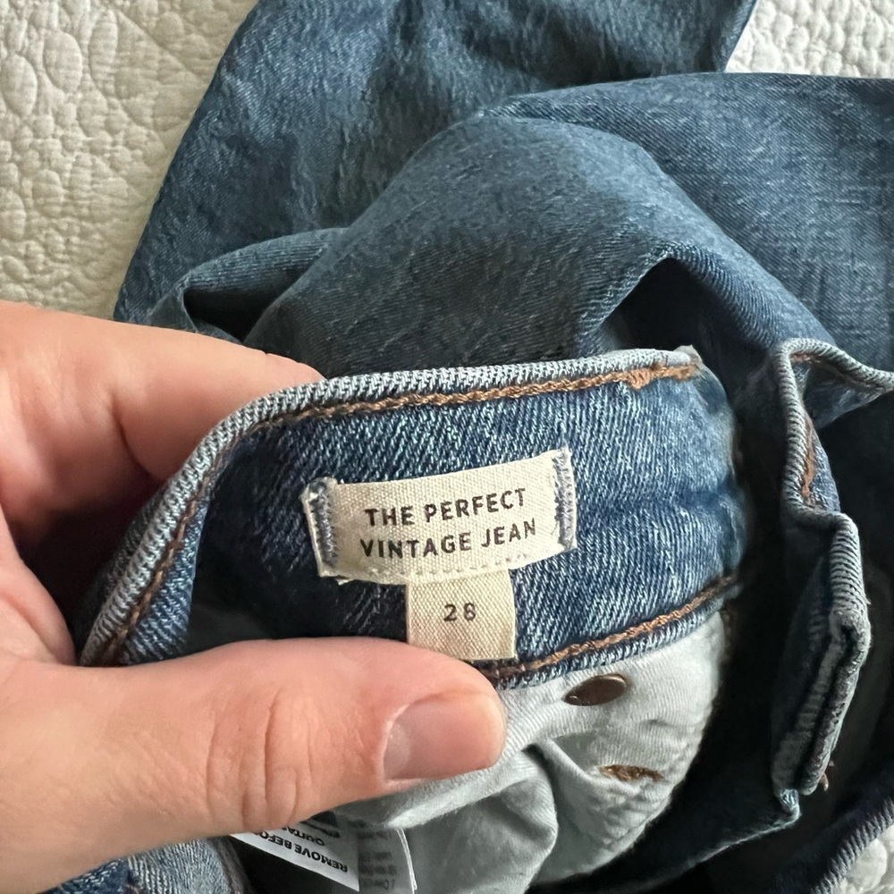 Madewell Frayed Hem Blue Jeans - Picture 6 of 6